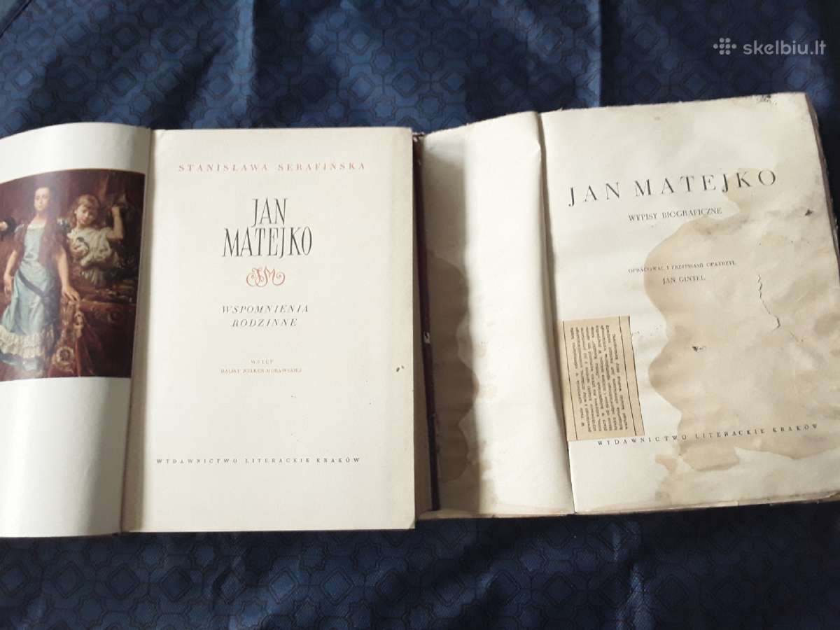 Jan Mateiko . Dvi Knygos 1954_55 - nuotraukos Nr. 2