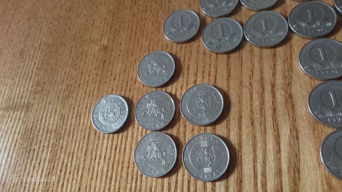 Lietuviski metaliniai litai - nuotraukos Nr. 3