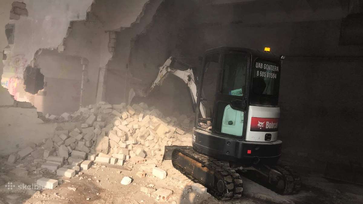 Žemės kasimo darbai mini ekskavatorium 3.8t - nuotraukos Nr. 20