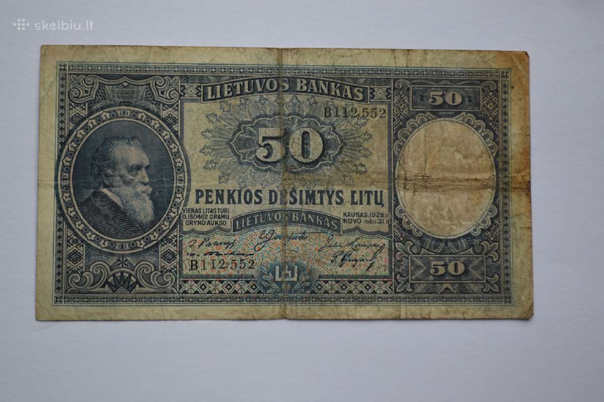 50 litu 1928 m.