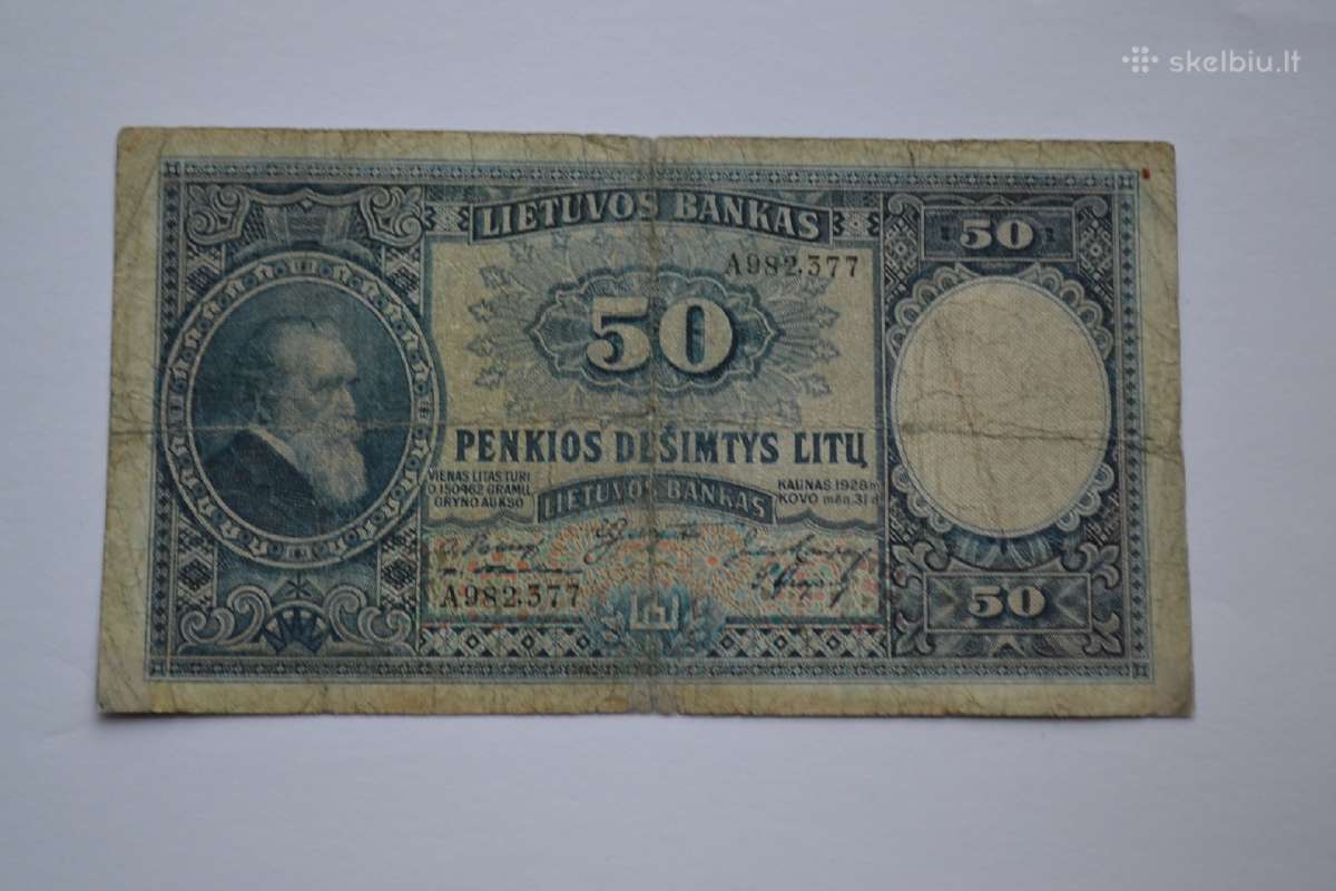 50 litu 1928 m.