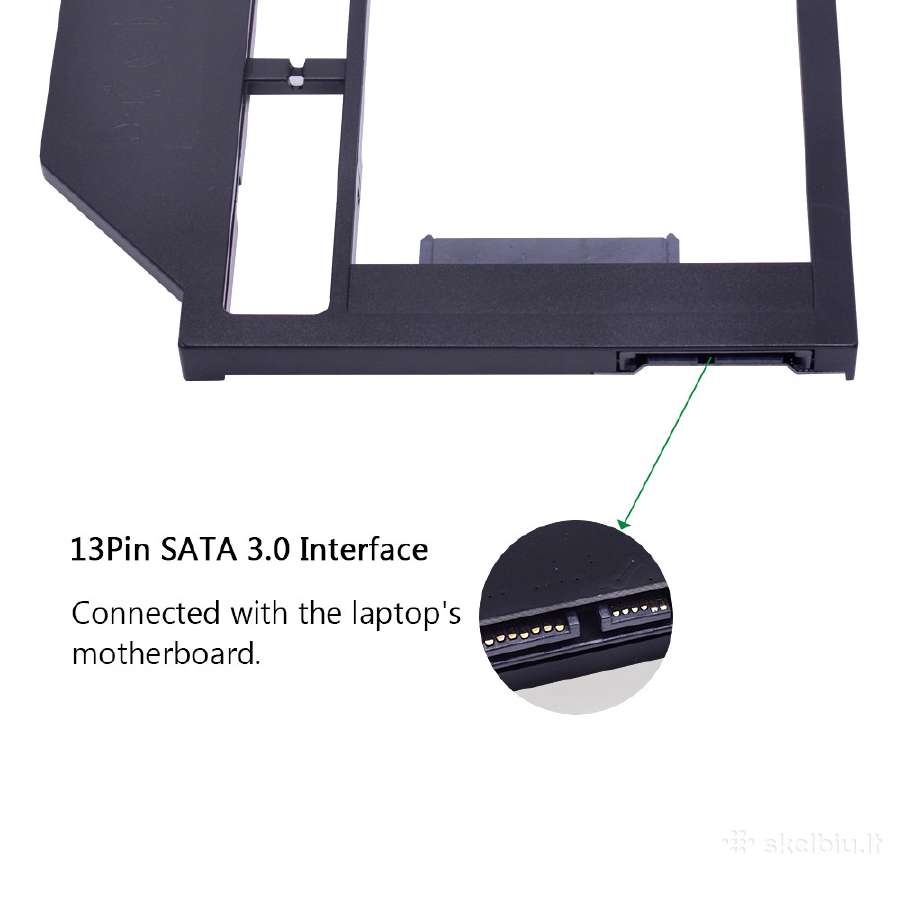 Apple HDD Caddy. Sata 3.0 to CD-rom adapteris - nuotraukos Nr. 3