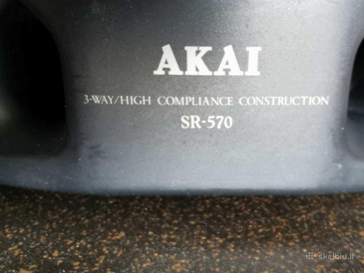 Akai muzikinis centras Tp 570 ir kolonėlės Sr 570 - nuotraukos Nr. 8