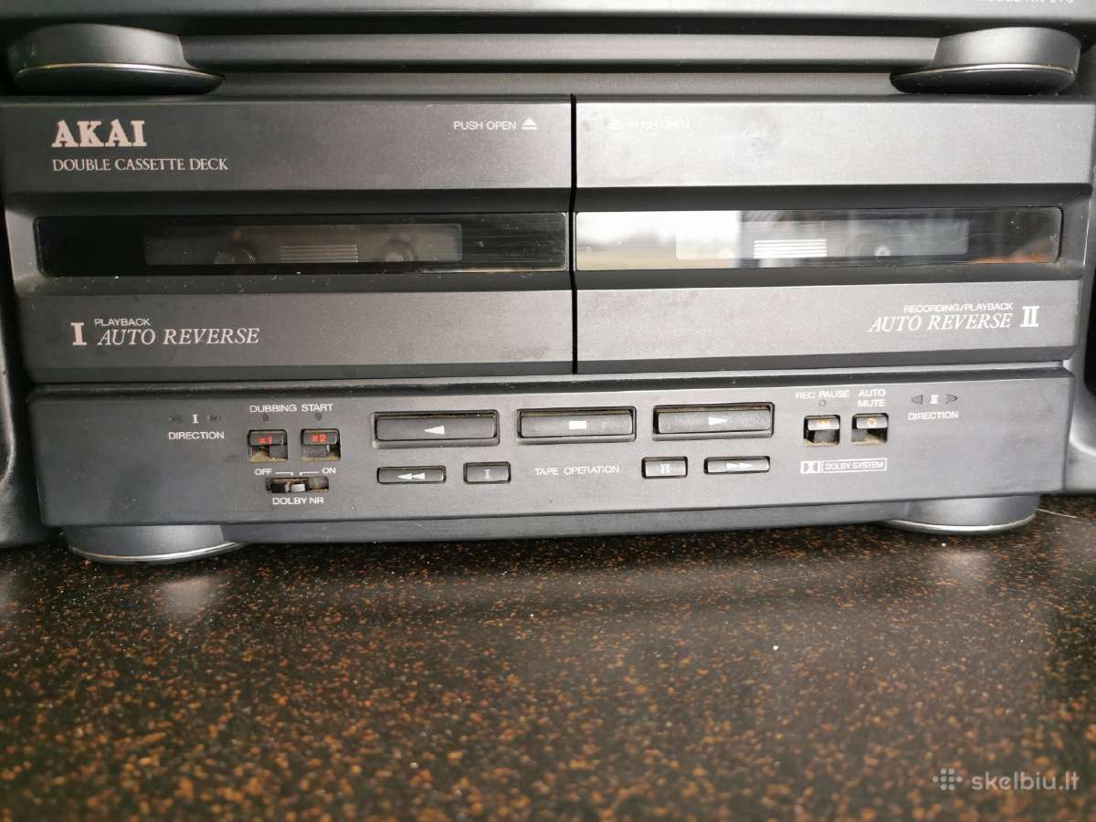 Akai muzikinis centras Tp 570 ir kolonėlės Sr 570 - nuotraukos Nr. 3