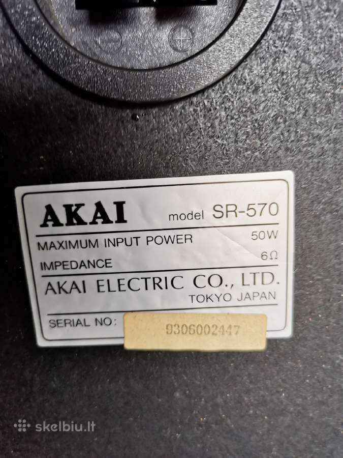 Akai muzikinis centras Tp 570 ir kolonėlės Sr 570 - nuotraukos Nr. 9