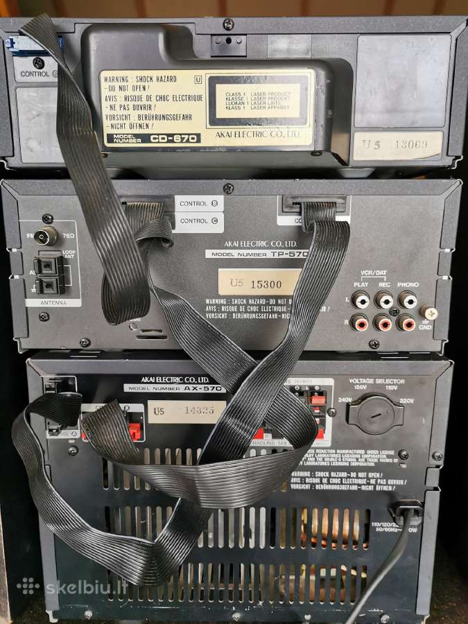 Akai muzikinis centras Tp 570 ir kolonėlės Sr 570 - nuotraukos Nr. 6