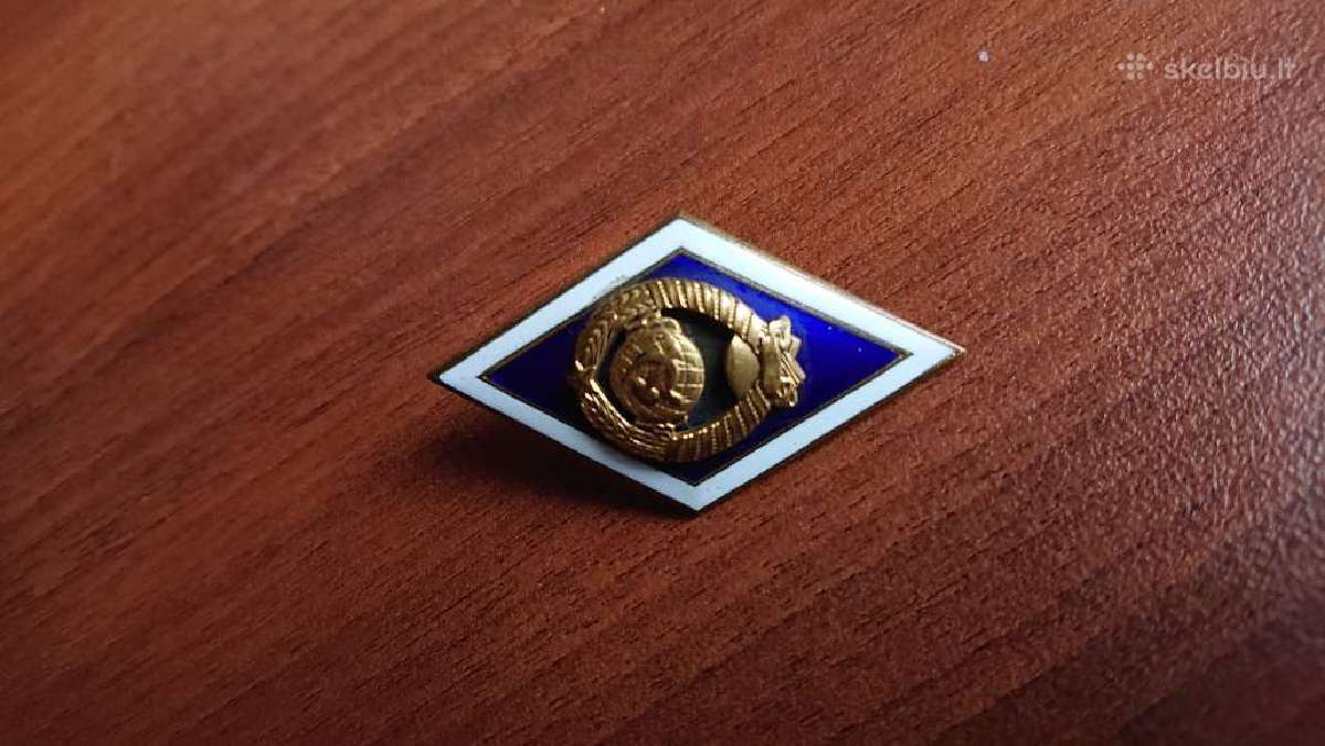 Tarybinis zenkliukas Mokslu Baigimo apdovanojimas - nuotraukos Nr. 2