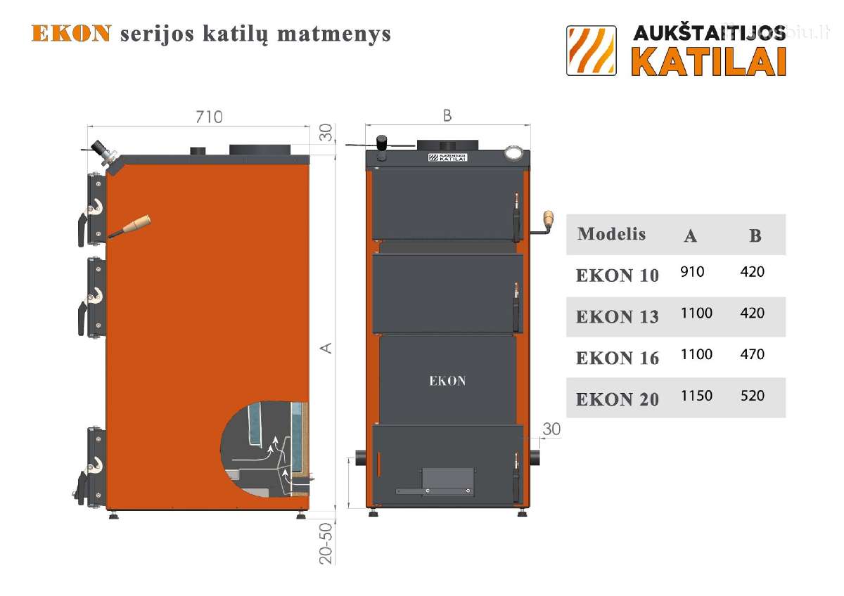 Nerūdijančio plieno katilai "Ekon" 10m. garantija - nuotraukos Nr. 3