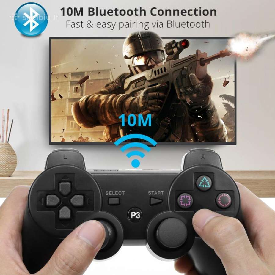 PS3 Bluetooth gamepad (nauji, yra keli vnt.) - nuotraukos Nr. 2