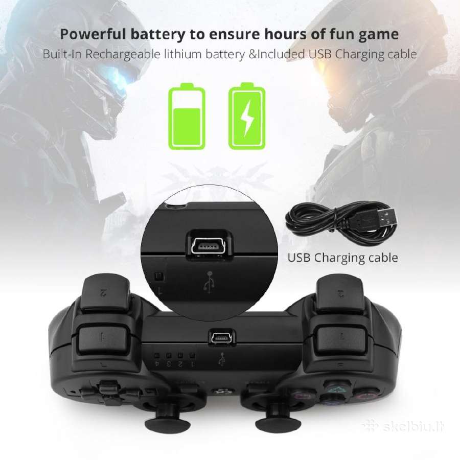 PS3 Bluetooth gamepad (nauji, yra keli vnt.) - nuotraukos Nr. 6