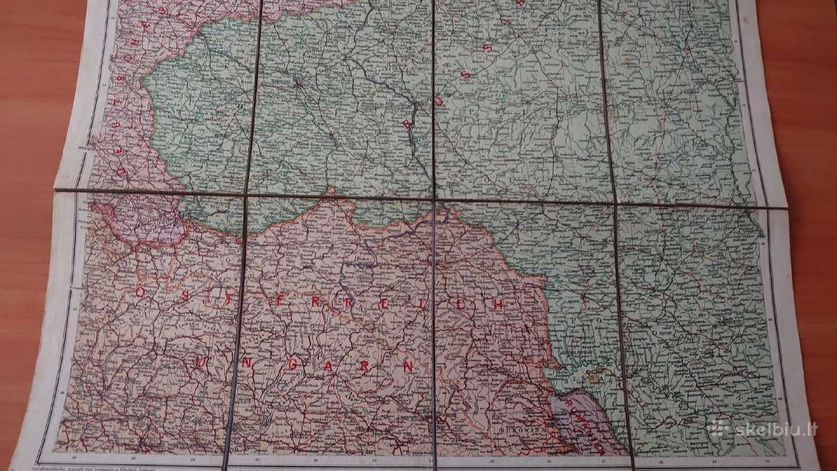 Originalus žemėlapis Vokietijos-rusijos pasienis - nuotraukos Nr. 6