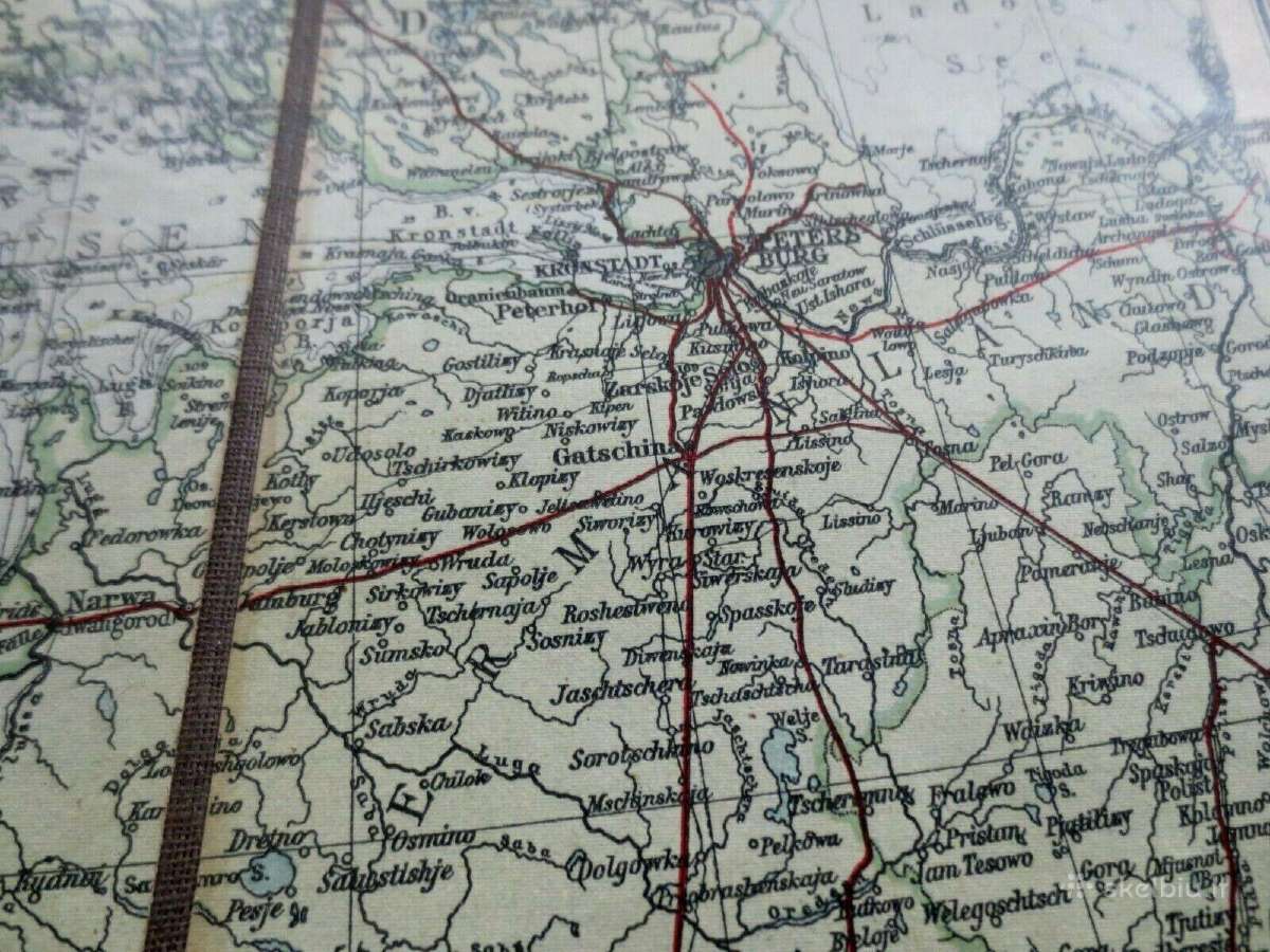 Originalus žemėlapis Vokietijos-rusijos pasienis - nuotraukos Nr. 12