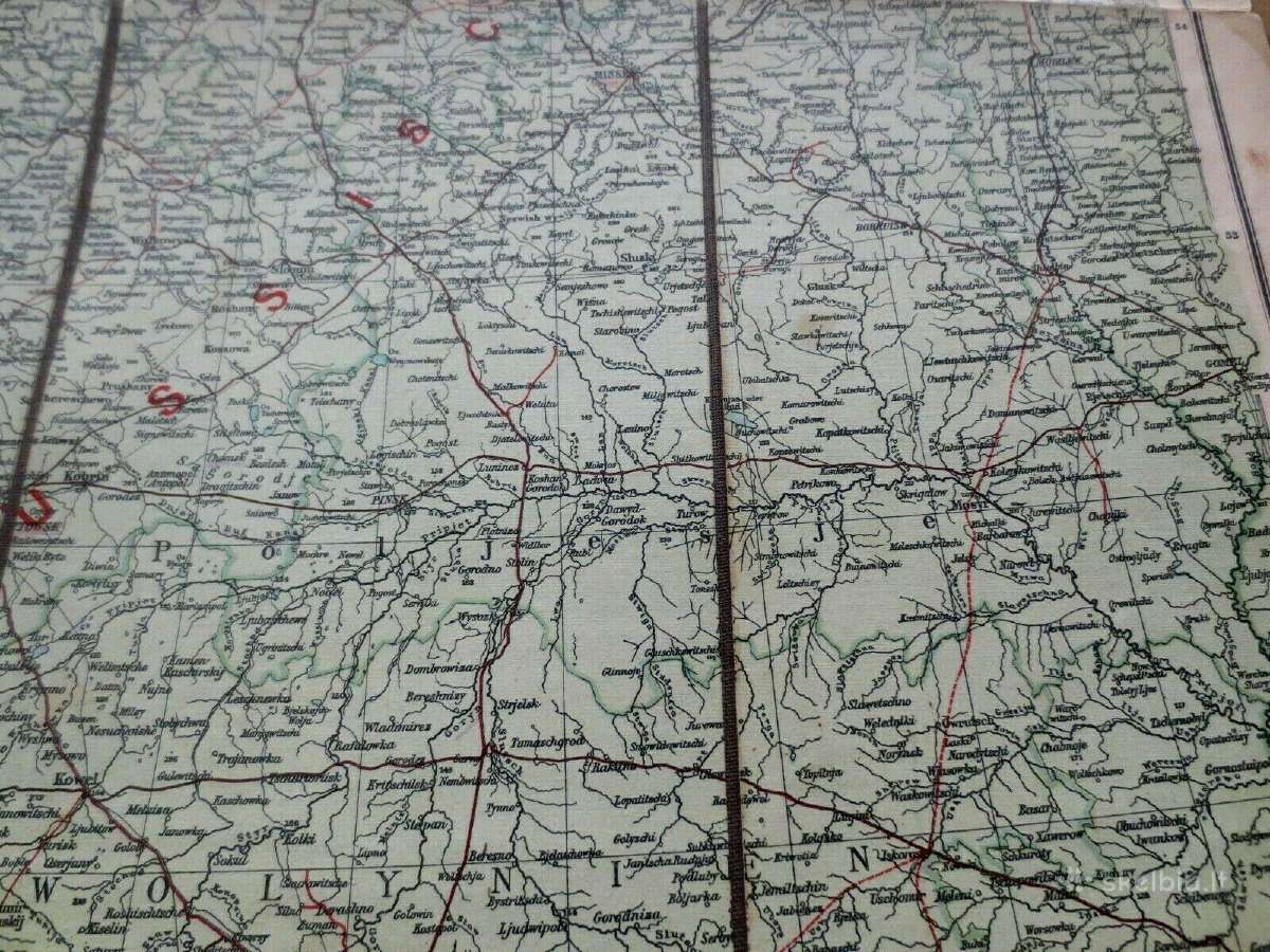 Originalus žemėlapis Vokietijos-rusijos pasienis - nuotraukos Nr. 14