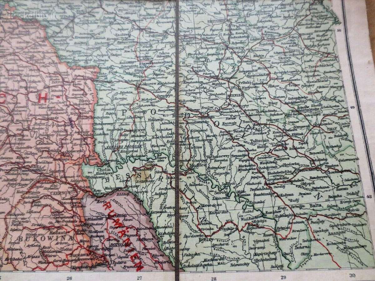 Originalus žemėlapis Vokietijos-rusijos pasienis - nuotraukos Nr. 15