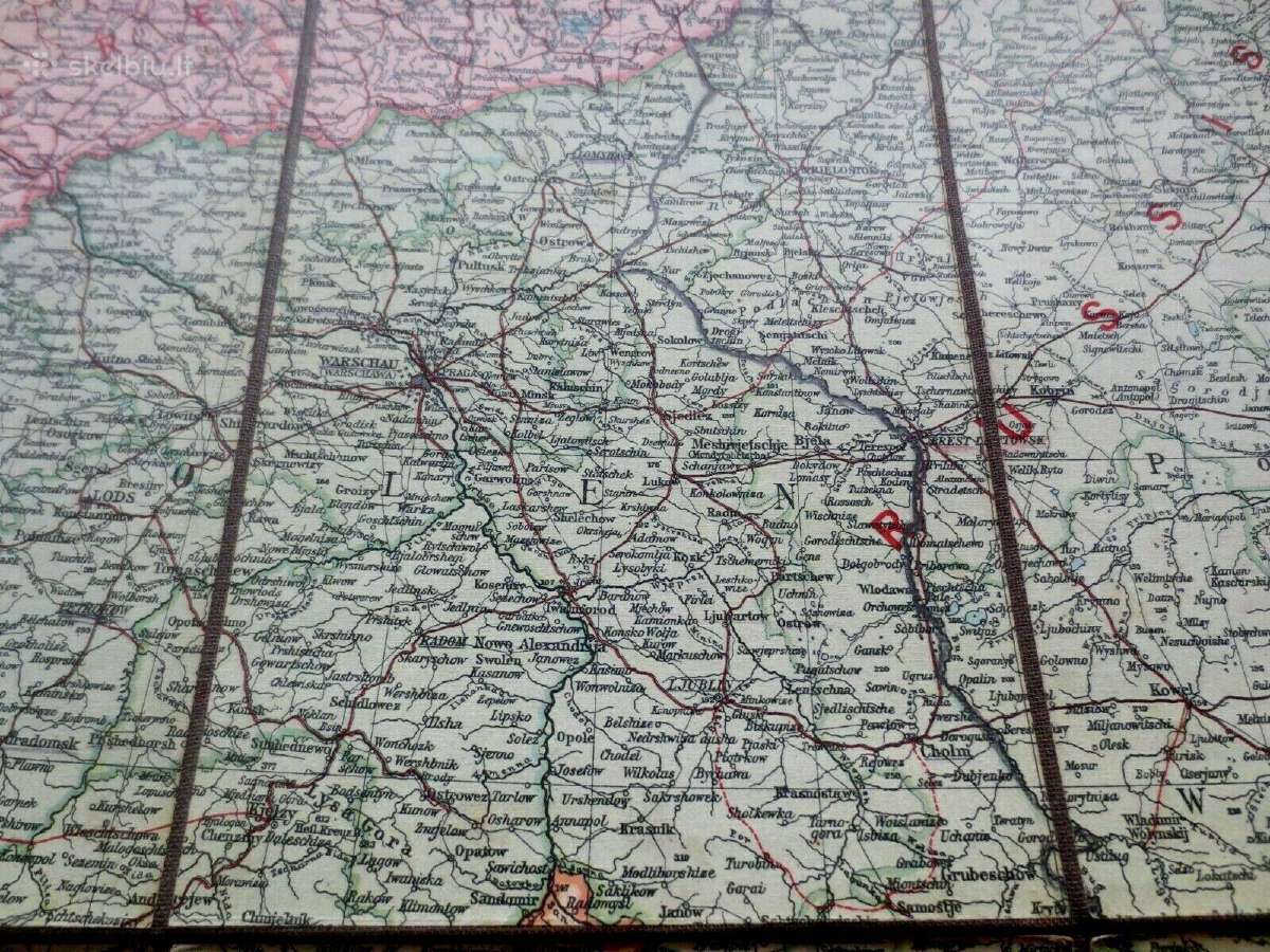 Originalus žemėlapis Vokietijos-rusijos pasienis - nuotraukos Nr. 16