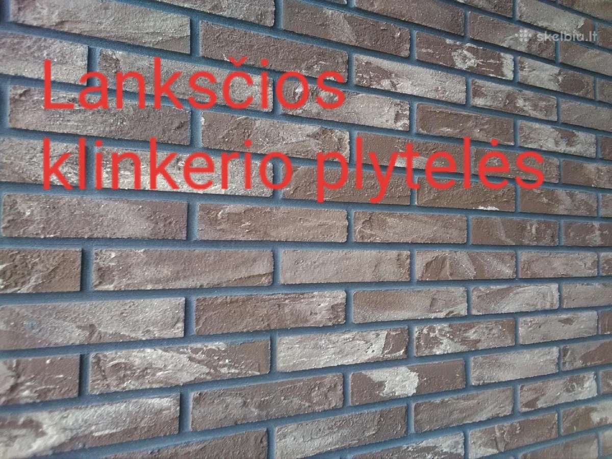 Klinkerio klijavimas. Plytų pjaustymas - nuotraukos Nr. 19