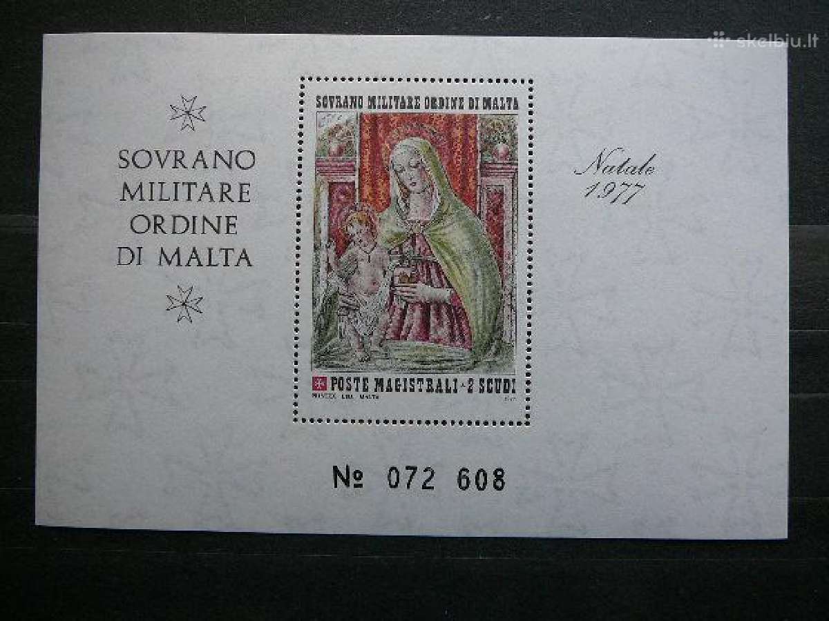 Sv. Kaledos Maltos Ordinas Mnh mt361s