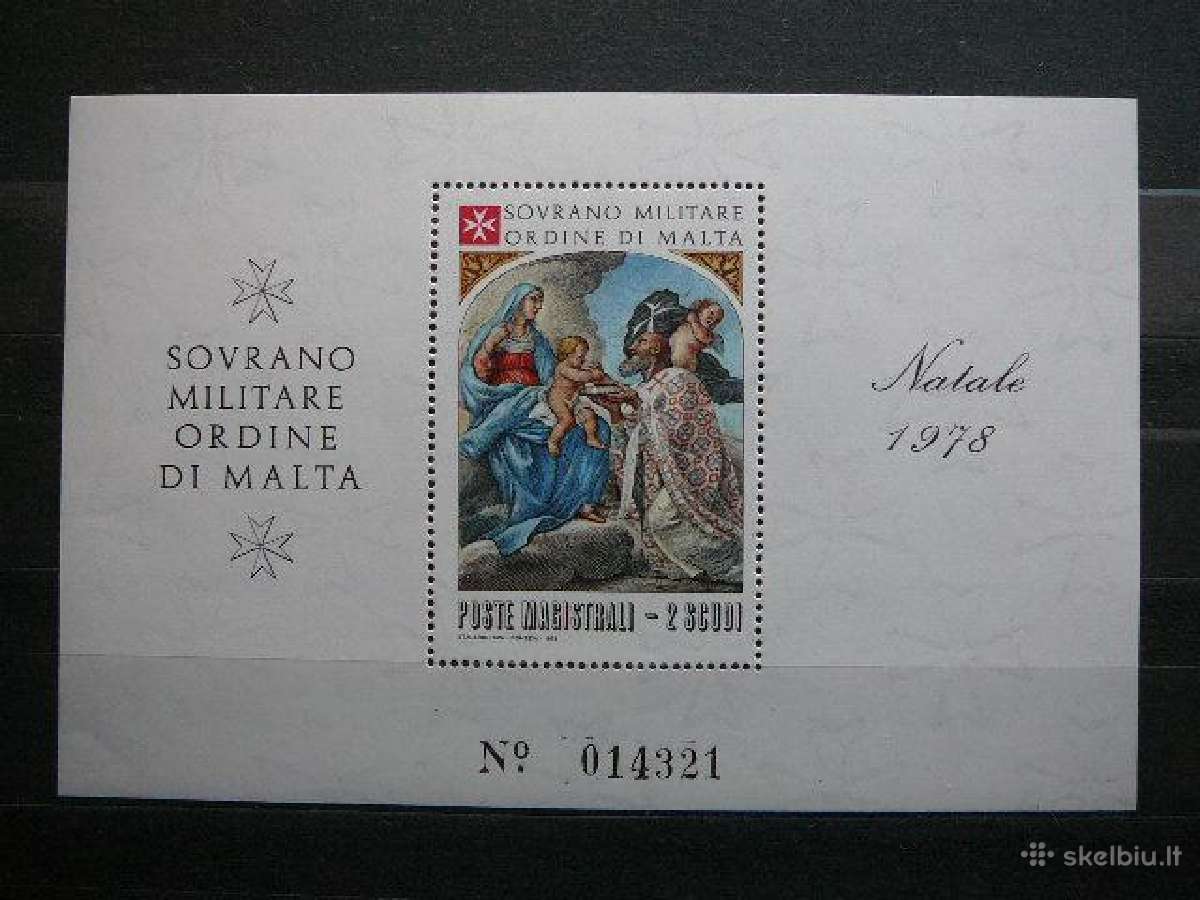Sv. Kaledos Maltos Ordinas Mnh mt231s