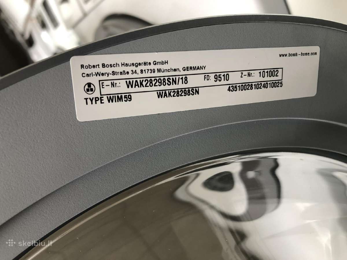 Bosch 8 kg. - nuotraukos Nr. 3