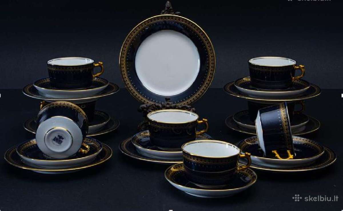 Romanov puodelių trio komplektai, 6 vnt.