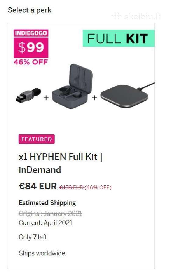 Hyphen 2 Wireless Earbuds / belaidės ausinės