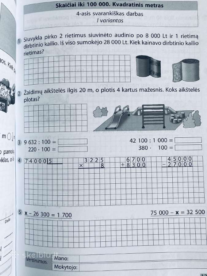 Matematikos pratybos 4 kl. - nuotraukos Nr. 4