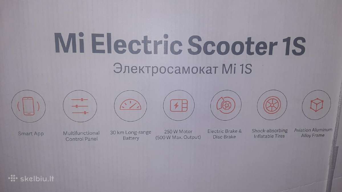 Xiaomi S1elektrinis paspirtukas naujas - nuotraukos Nr. 2