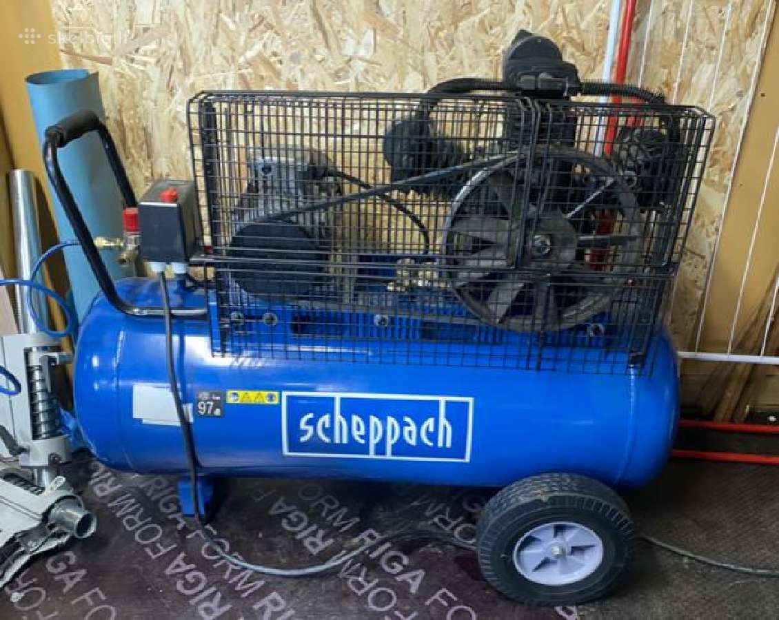 Scheppach Hc550tc,kompresorius 3 cilindrai 230v - nuotraukos Nr. 6