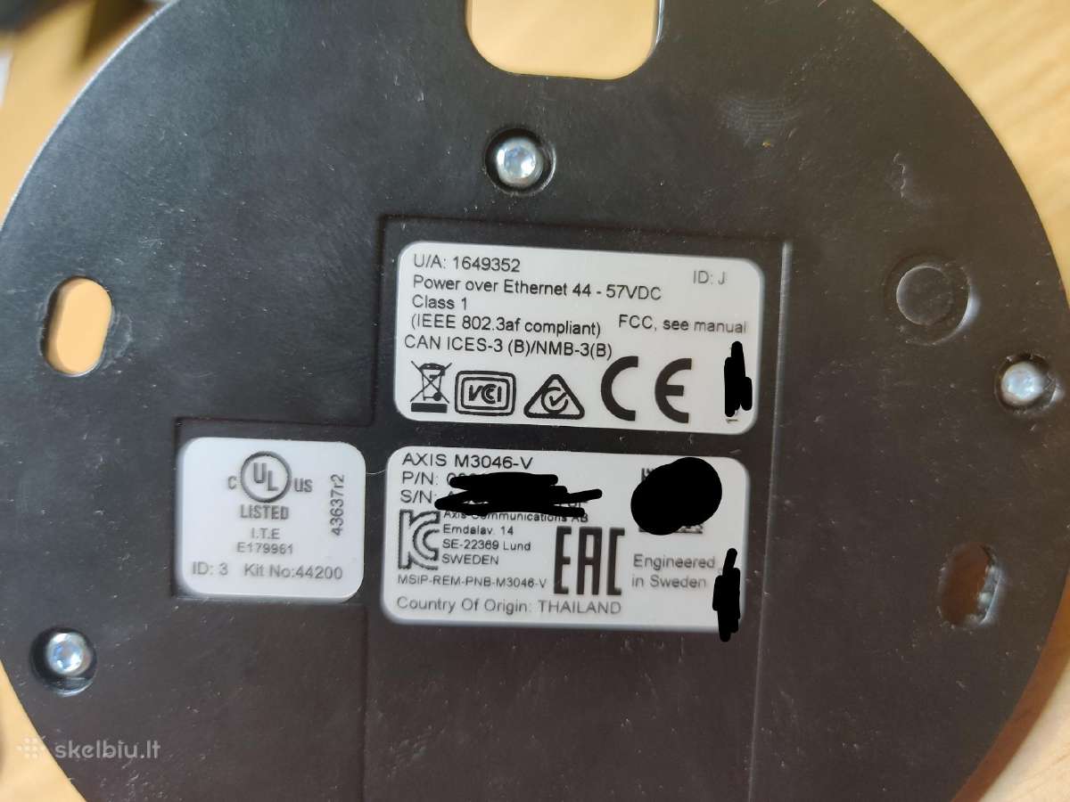 Axis M3046-v vaizdo stebėjimo kameros 4mp - nuotraukos Nr. 3