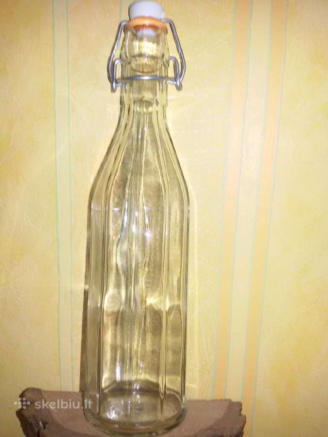 Tamsaus stiklo butelius amfora 0,5l vaistažolėms - nuotraukos Nr. 3