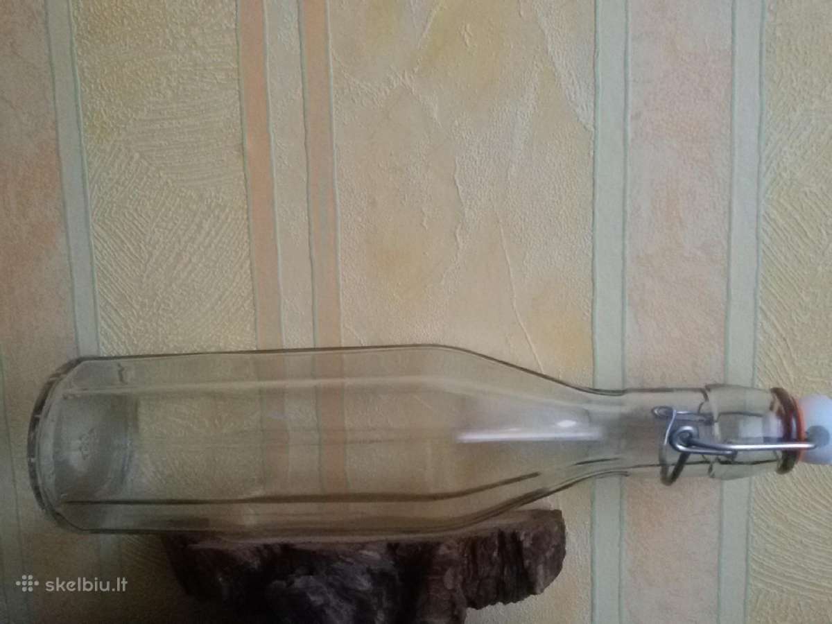 Tamsaus stiklo butelius amfora 0,5l vaistažolėms - nuotraukos Nr. 5