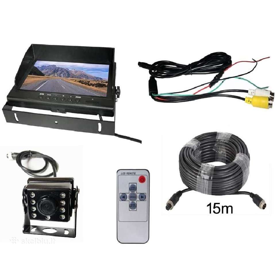 LCD monitorius ir Galinio vaizdo kamera Full HD - nuotraukos Nr. 5