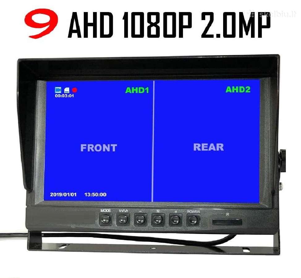 LCD monitorius ir Galinio vaizdo kamera Full HD - nuotraukos Nr. 2