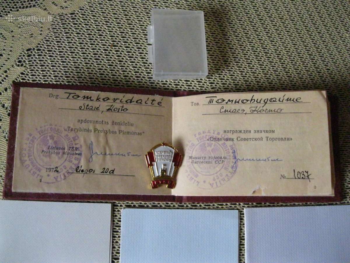 CcccCCCP - Ltsr zenklai su dokumentais .zr. foto. - nuotraukos Nr. 4