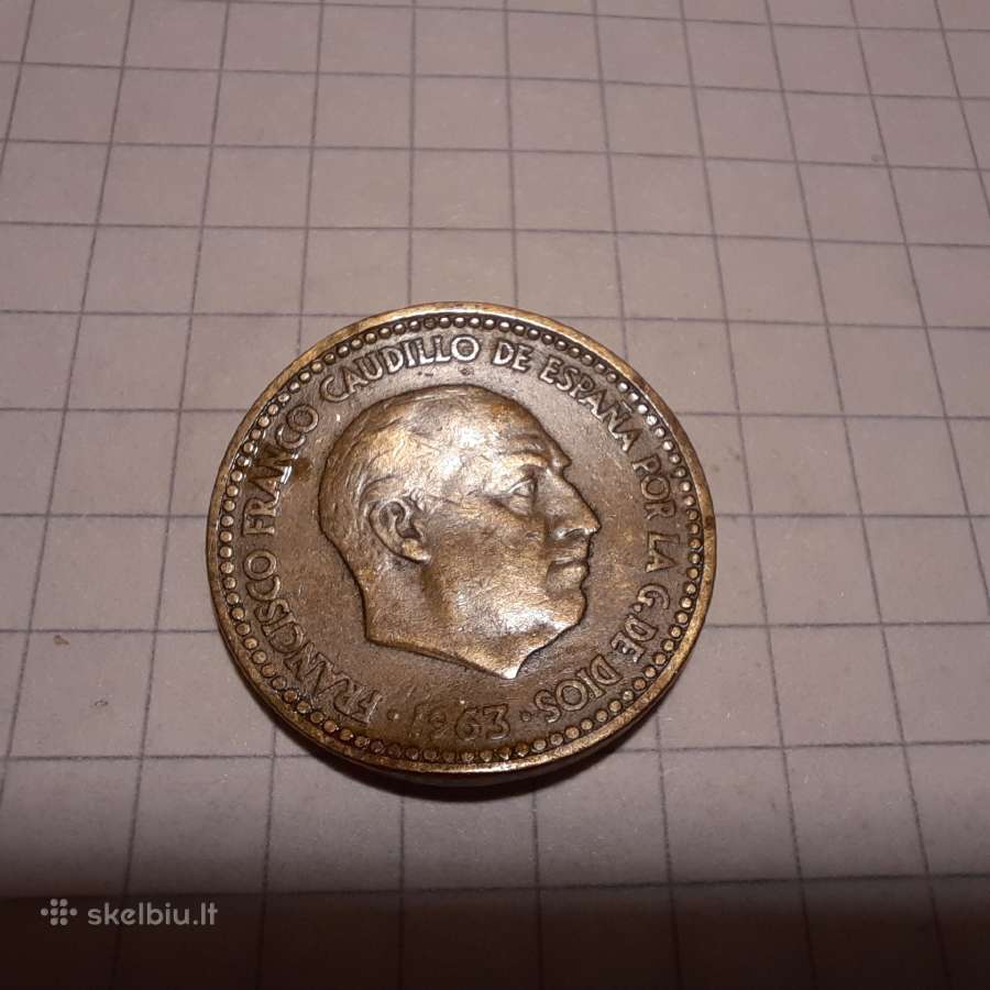 1 peseta 1963 moneta N014