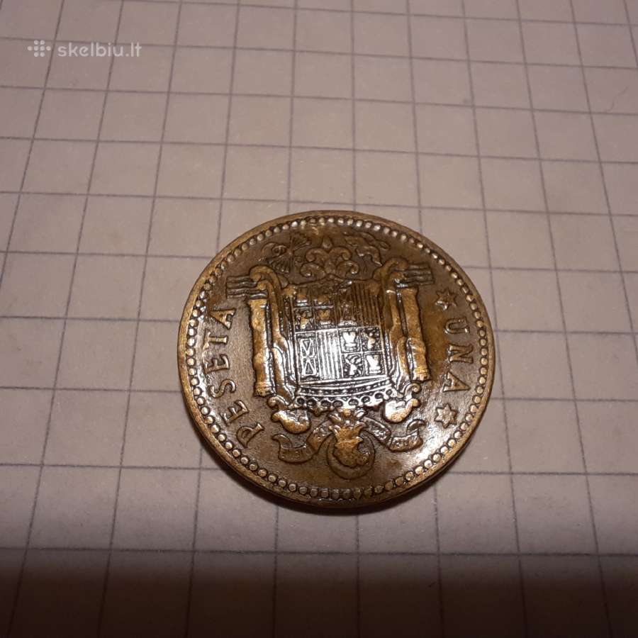 1 peseta 1963 moneta N014 - nuotraukos Nr. 2
