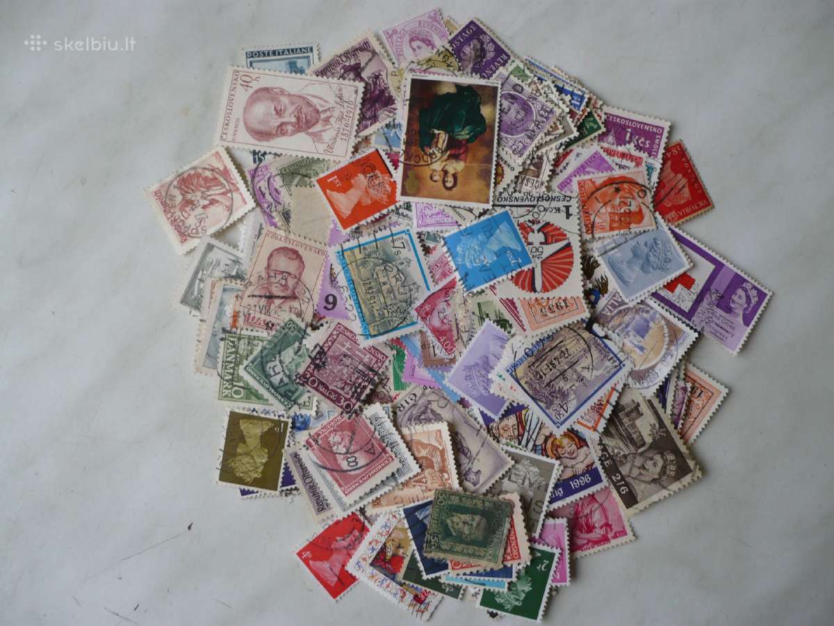 Skirtingu pašto ženklu rinkinys Nr7 , viso 700vnt