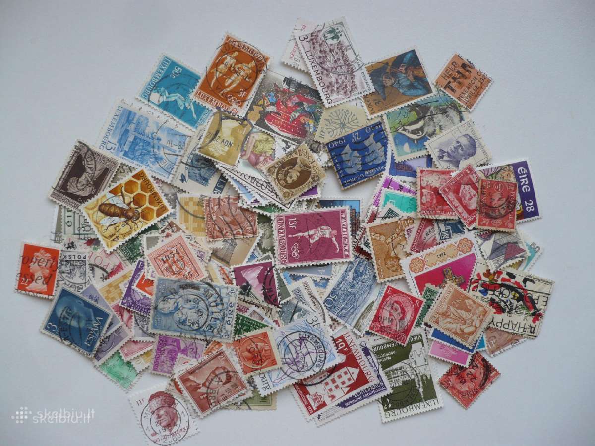 Skirtingu pašto ženklu rinkinys Nr3 , viso 590vnt