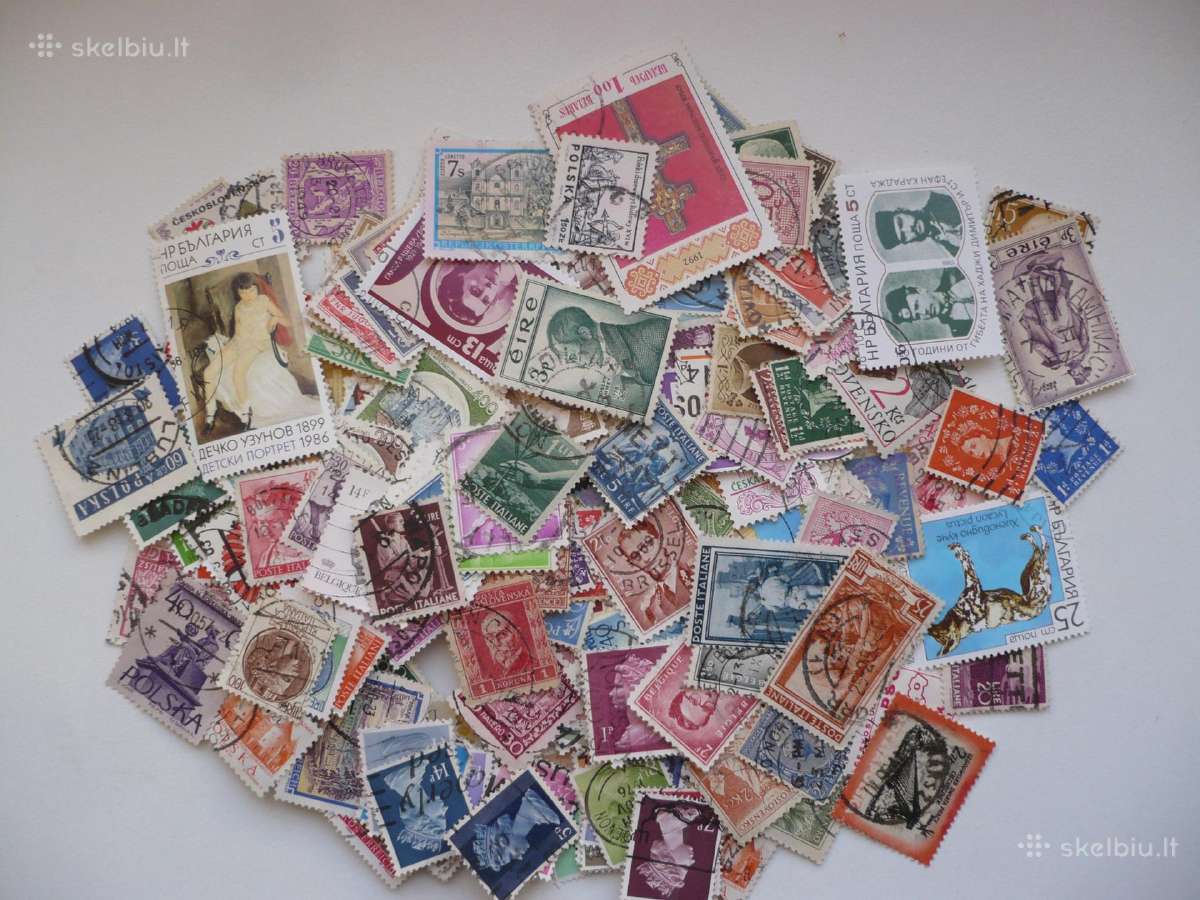 Skirtingu pašto ženklu rinkinys Nr 9 , viso 500vnt