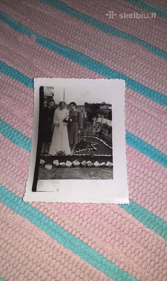 Seną nuotrauką 1950 m. vestuvės