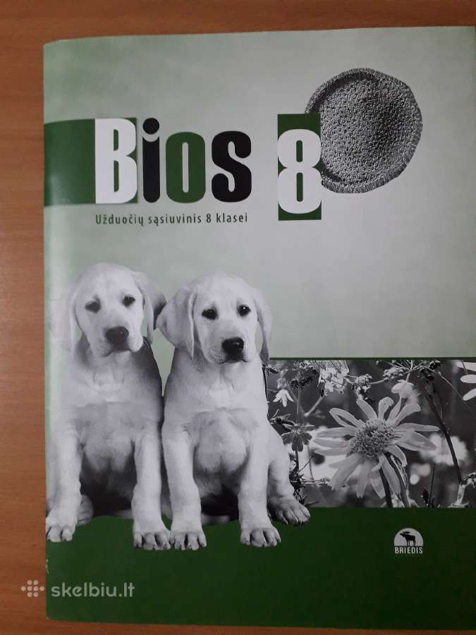 Biologijos užduočių sąsiuvinis 8 klasei Bios 8