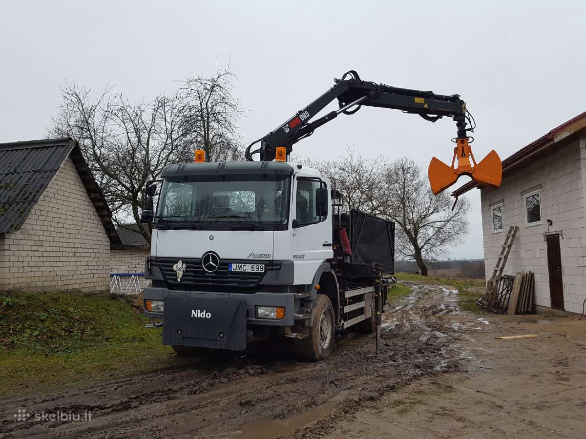 Vežam Žvyrą Smėlį Skaldą Juodžemį Atsijas Malkas