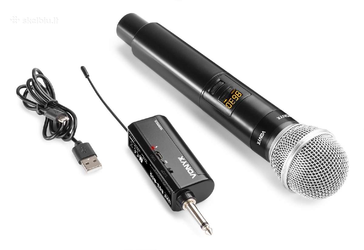 Bevielis mikrofonas Vonyx Wm55 Plug-and-play Uhf - nuotraukos Nr. 3