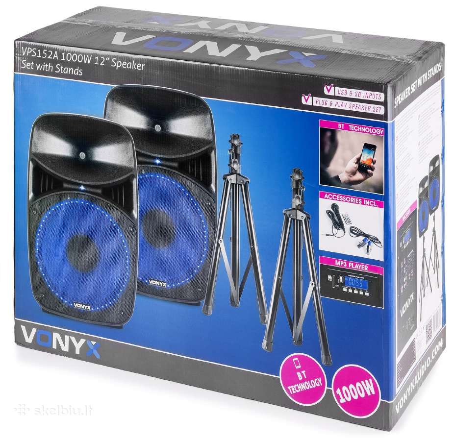 Vonyx Vps152a Plug & Play 1000w garso sistema - nuotraukos Nr. 12