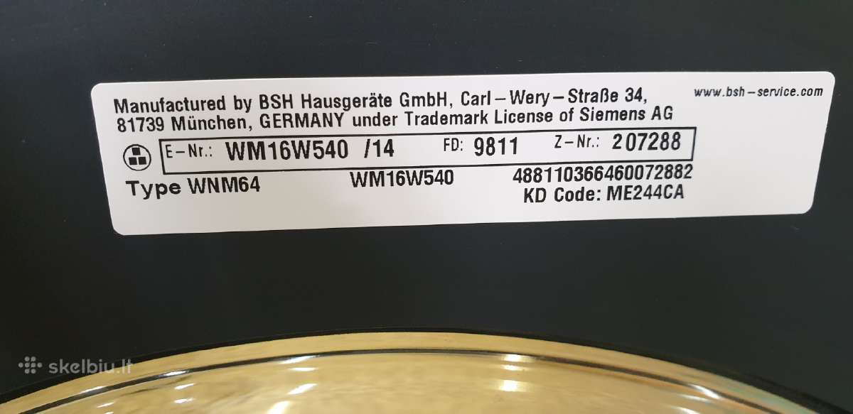 Siemens iq700 isensoric (2019m.) 8kg A+++ (-30%) - nuotraukos Nr. 8