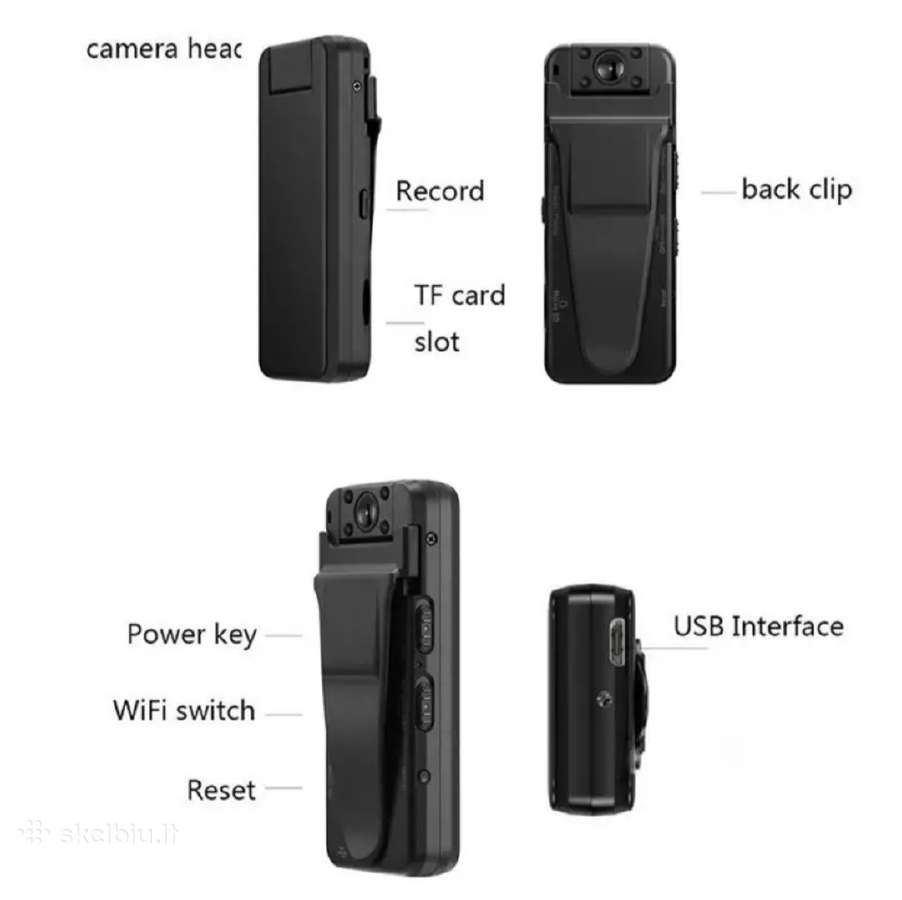 Tiesioginio stebėjimo WiFi,ip mini kamera Full HD - nuotraukos Nr. 6