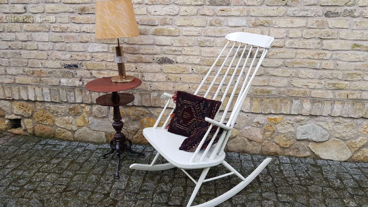 Vintažinis tikmedžio staliukas - nuotraukos Nr. 12