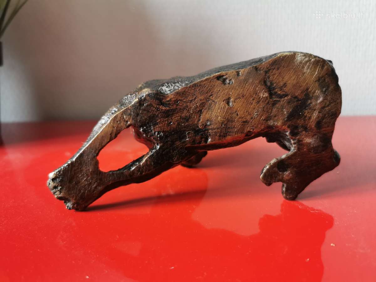 Vintažinis bronzinis šuniukas - nuotraukos Nr. 5