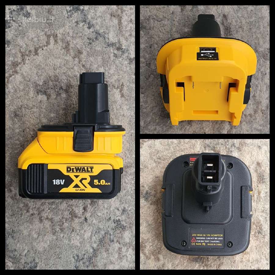Dewalt baterijos krovikliai prožektoriai lagaminai - nuotraukos Nr. 9