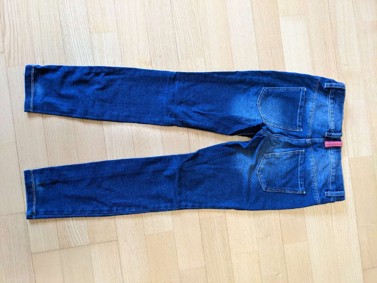 Džinsinės tamprės mergaitei, 140 cm - nuotraukos Nr. 2